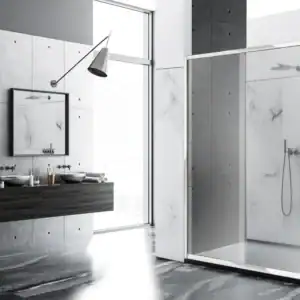 mampara de ducha transparente moderna Ebro