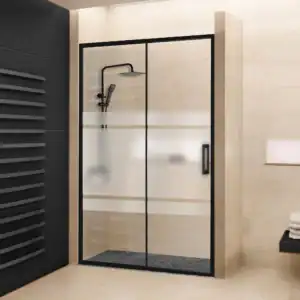 mampara de ducha negra moderna Segura